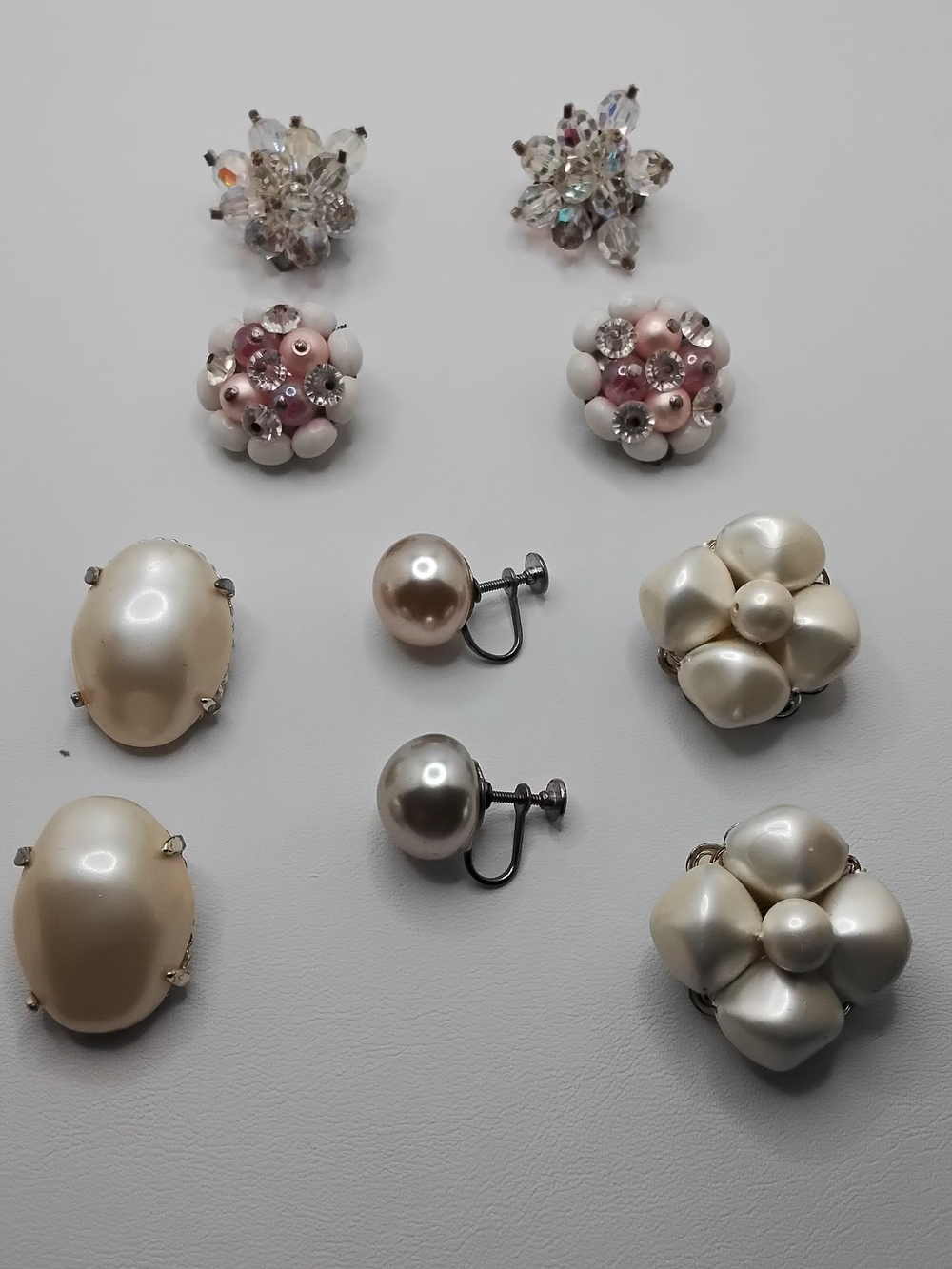 5 Pairs Of Vintage Earrings
